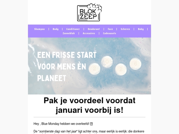 👋 Weg met die winterdip! (+ 15% korting)