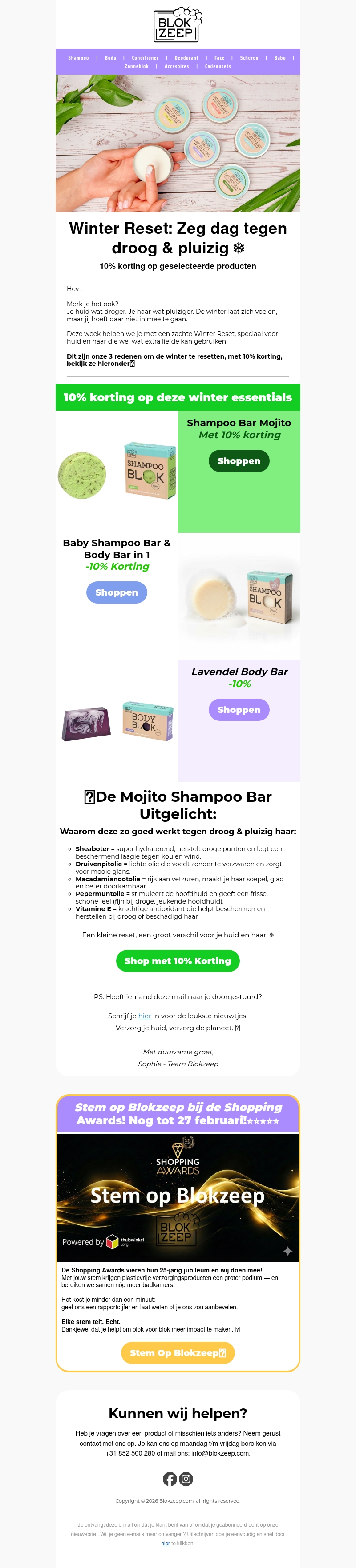 Boost je huid en haar met onze meest voedende bars (+ 10% korting deze week) Boost je huid en haar met onze meest voedende bars (+ 10% korting deze week)