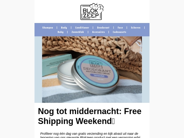 Last call: Gratis verzending eindigt vanavond
