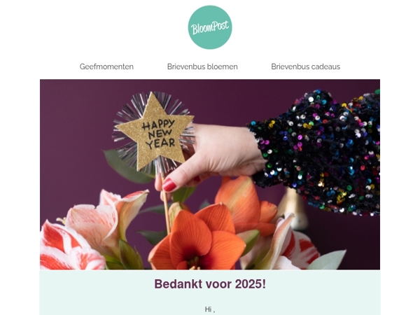 Bedankt dat je zo attent was in 2025!