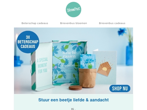 3x beterschap cadeaus