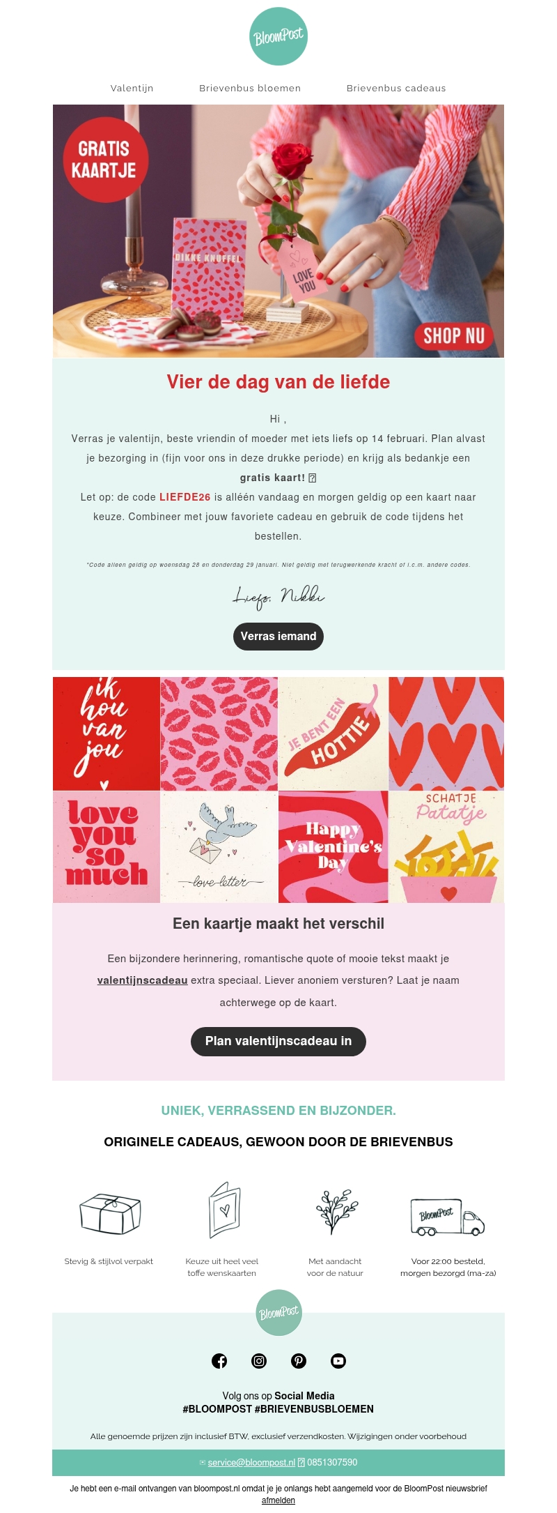 Verras je lief met een gratis kaart ๐ Verras je lief met een gratis kaart ๐