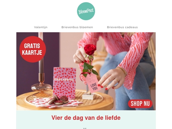 Verras je lief met een gratis kaart 💌