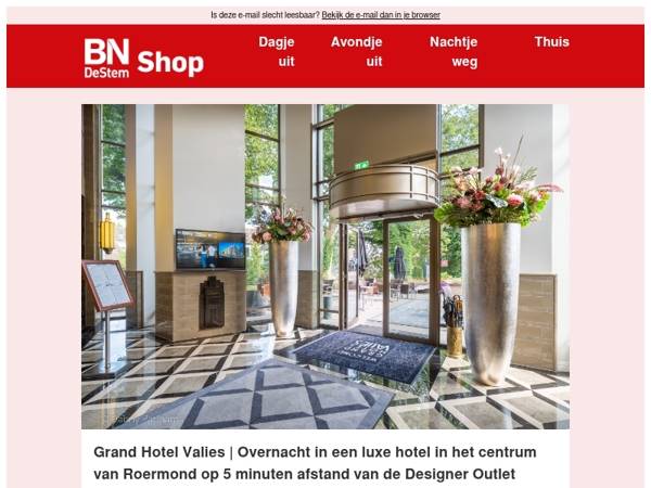 Overnacht in stijl nabij de Designer Outlet Roermond