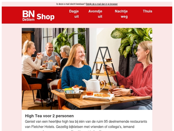 Geniet van een heerlijk high tea