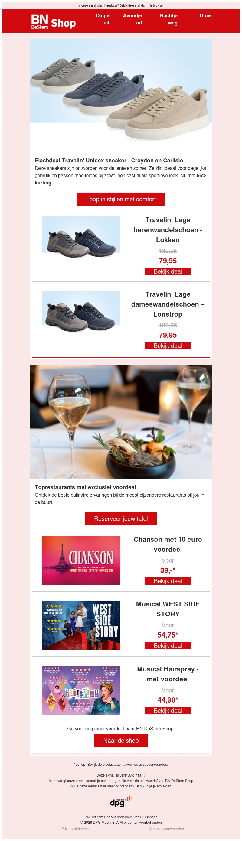 Loop in stijl en met comfort én met 66% voordeel Loop in stijl en met comfort én met 66% voordeel