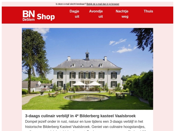 Dompel jezelf voordelig onder in rust, natuur en luxe