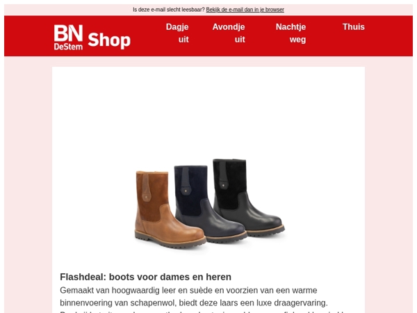 Tijdelijke aanbieding: stijlvolle laarzen