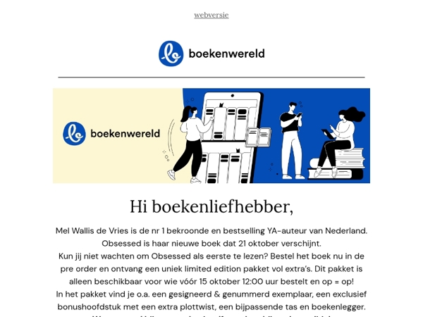 🌟 Limited edition alert: pre-order Obsessed + exclusief pakket (op=op!)