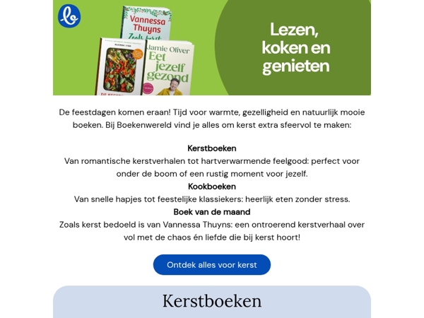 Kerst bij Boekenwereld: lezen, koken en genieten 🎄