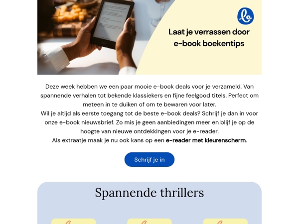 Leuke e-book deals om meteen in te duiken