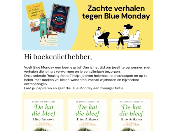 Blue Monday? Déze boeken laten je een beetje beter voelen 🩵
