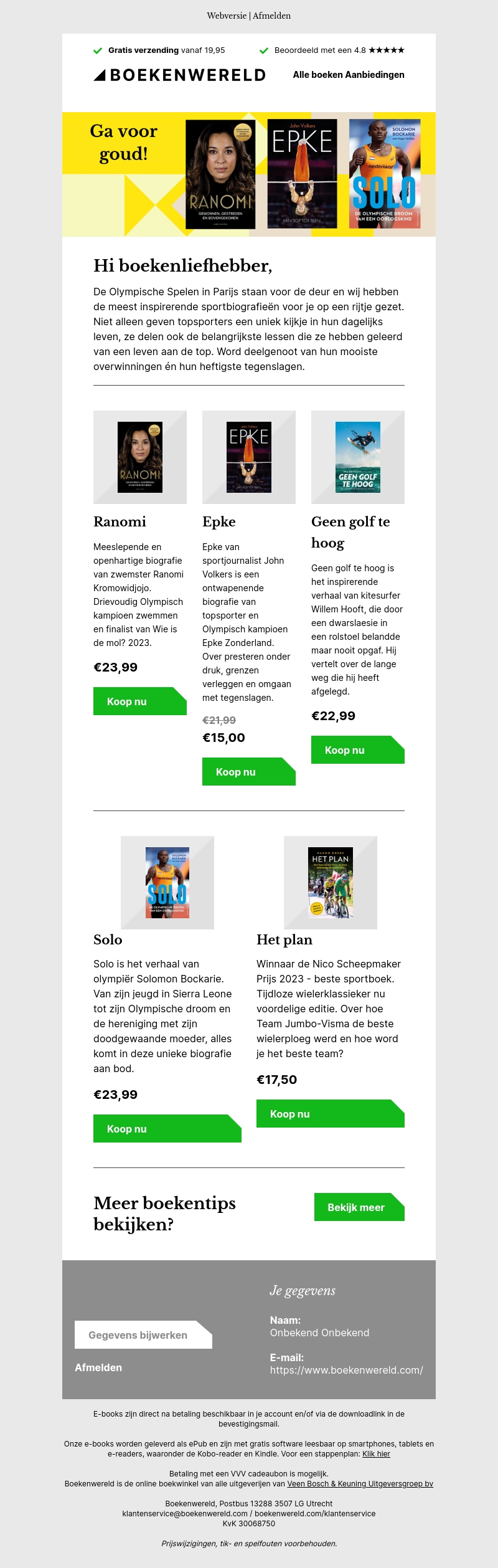 Ga voor goud met deze inspirerende sportboeken! Ga voor goud met deze inspirerende sportboeken!