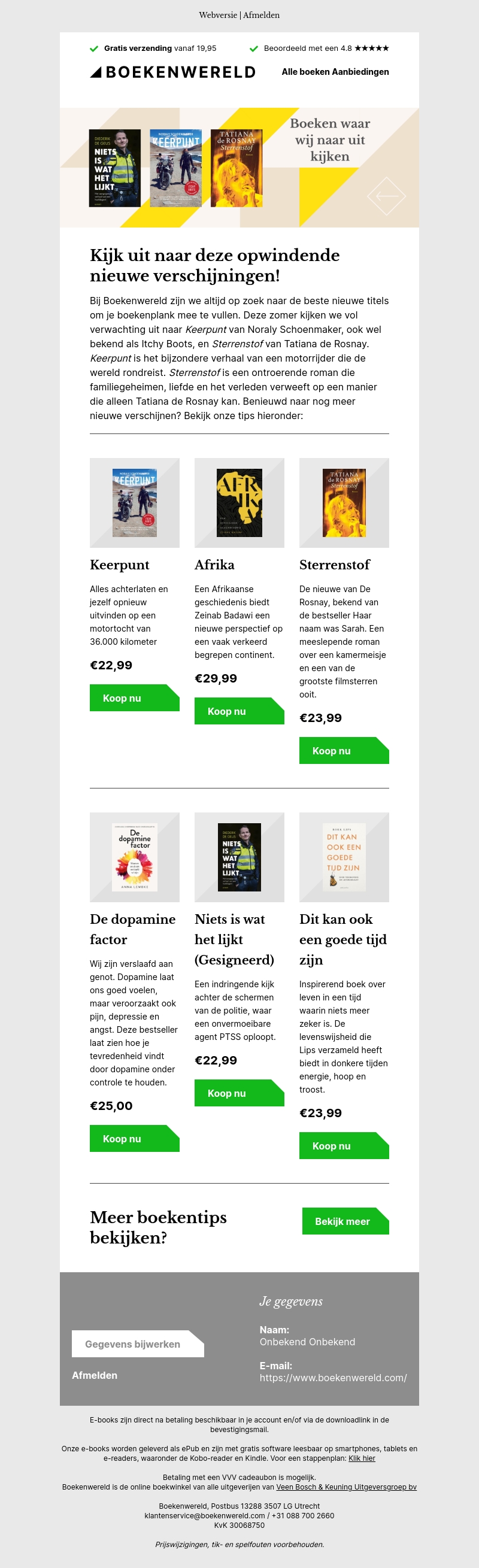 Kijk uit naar deze opwindende nieuwe verschijningen! Kijk uit naar deze opwindende nieuwe verschijningen!