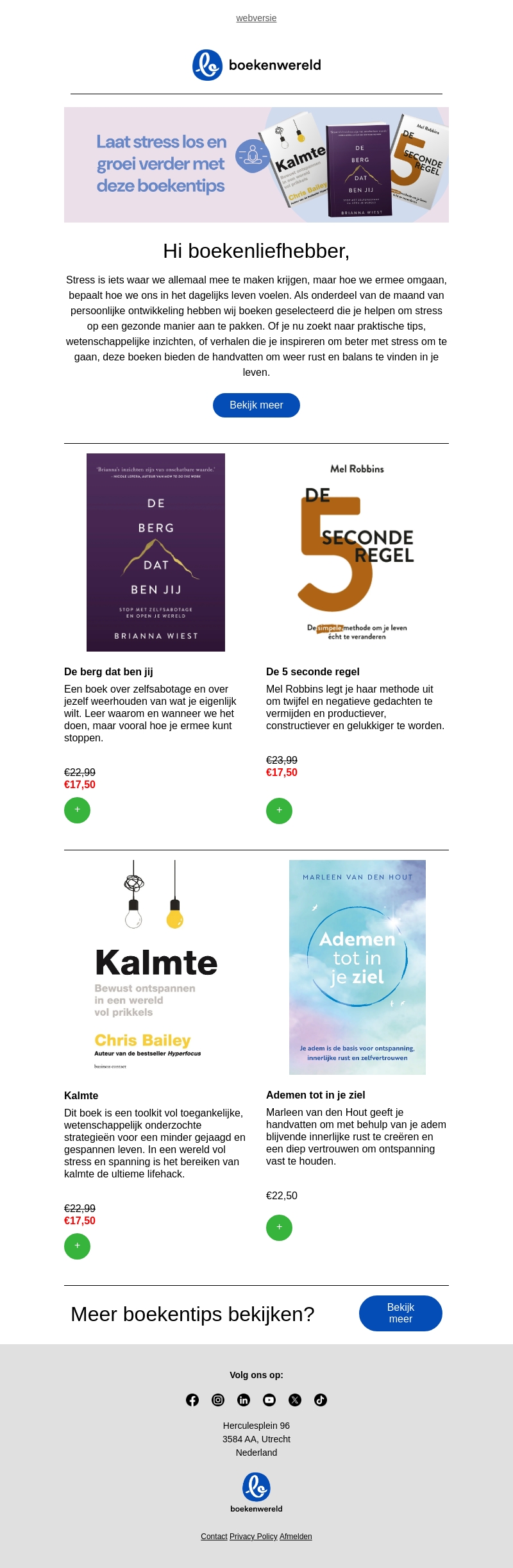 Laat stress los en groei verder met deze boekentips π§ Laat stress los en groei verder met deze boekentips π§