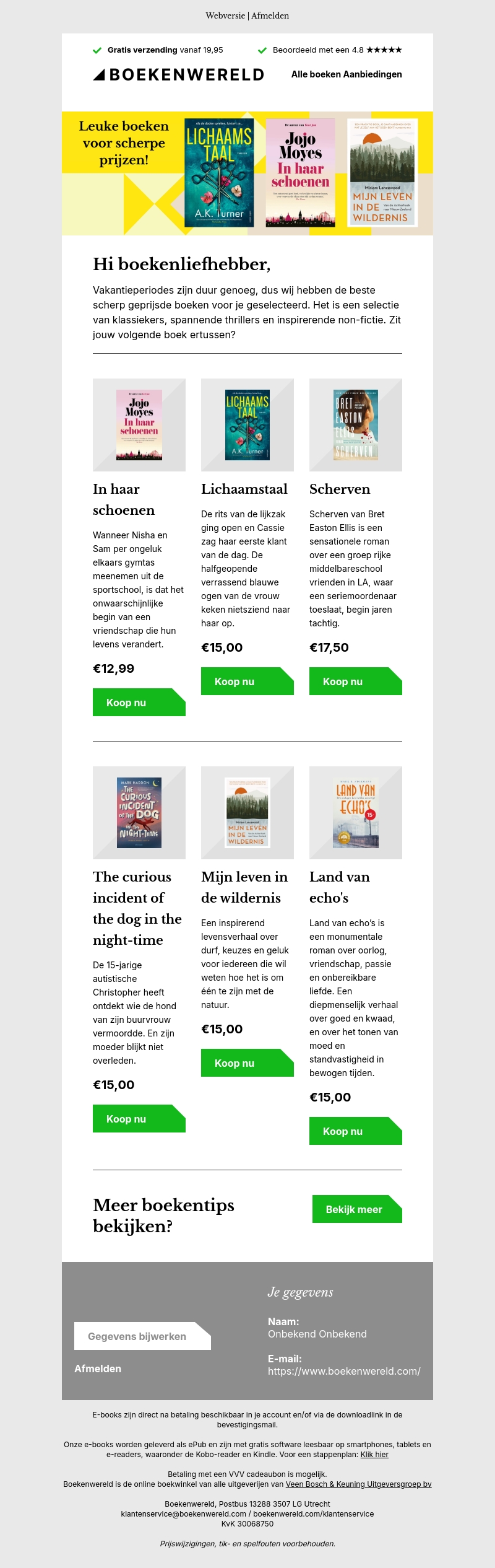 Leuke boeken voor scherpe prijzen! Leuke boeken voor scherpe prijzen!