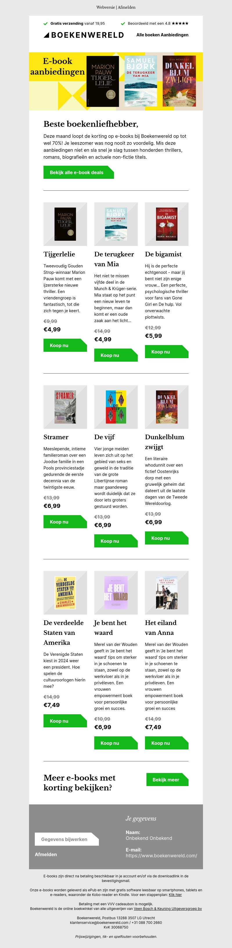 Mis deze geweldige e-book deals van juni niet! ๐ค Mis deze geweldige e-book deals van juni niet! ๐ค