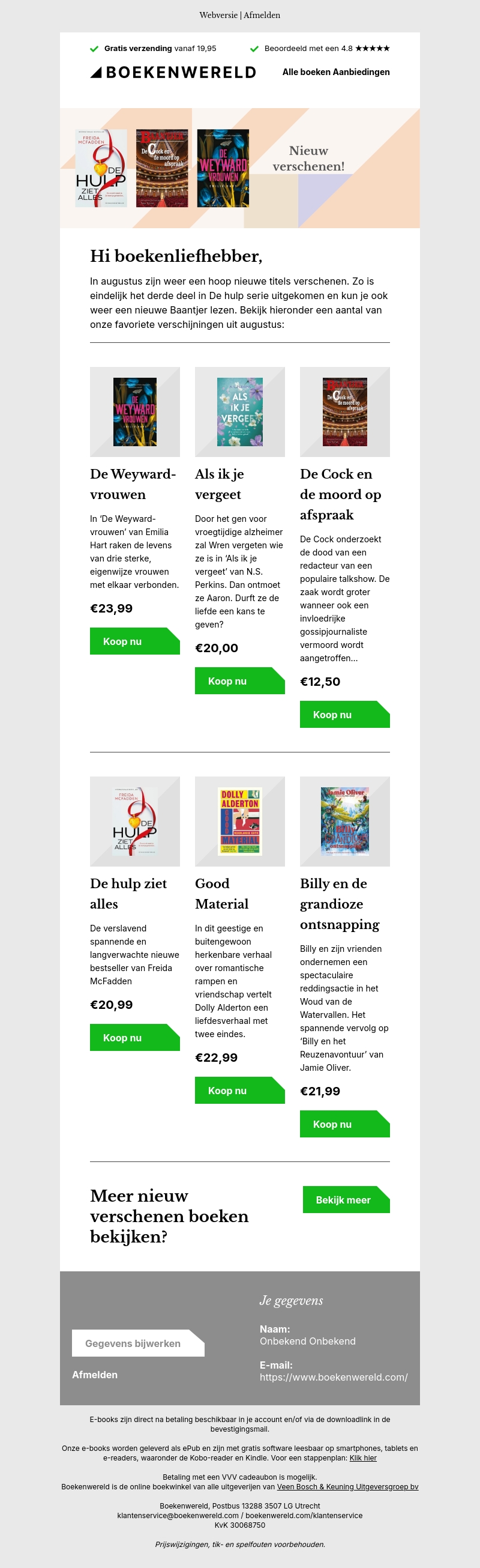 Nieuwe titels voor op jouw boekenplank Nieuwe titels voor op jouw boekenplank