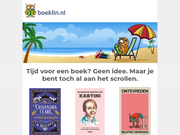 Een boek kan altijd. Ook vandaag.