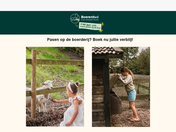 Pasen op de boerderij? Er is nog plek — maar niet lang meer