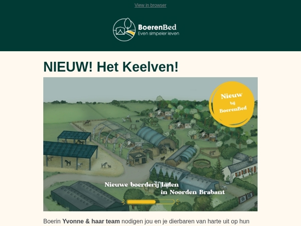 Als eerste op het erf? BoerenBed Het Keelven opent op 8 augustus! 🐴
