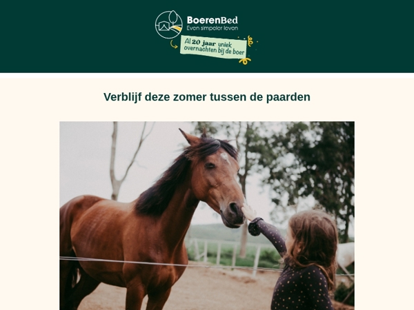 Ontdek onze twee nieuwe paardenboerderijen met 20% korting!