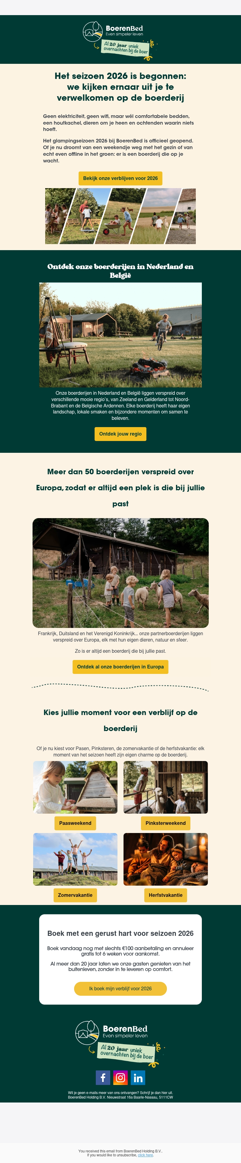 Het seizoen 2026 is begonnen 🌿 Het seizoen 2026 is begonnen 🌿