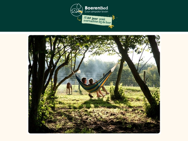 Bekijk de afgeprijsde last minute aanbiedingen van BoerenBed!