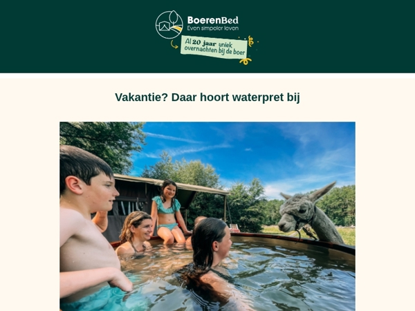 Boerderij+ water = ultiem vakantiegevoel 🌞