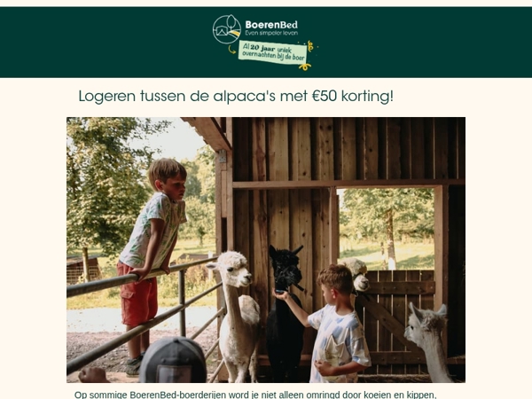, een avontuur met alpaca's wacht op jou! 🦙