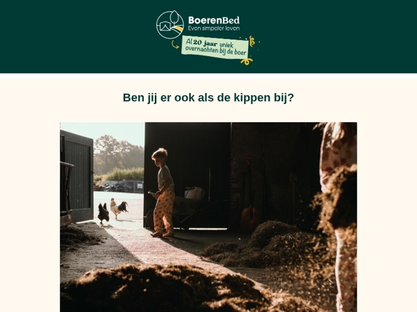Ben jij als eerste bij het kippenhok?