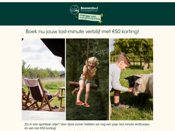 Ontdek jouw droomverblijf bij BoerenBed!