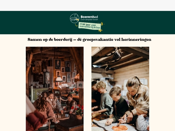 Samen op de boerderij – beleef een familieweekend vol gezelligheid