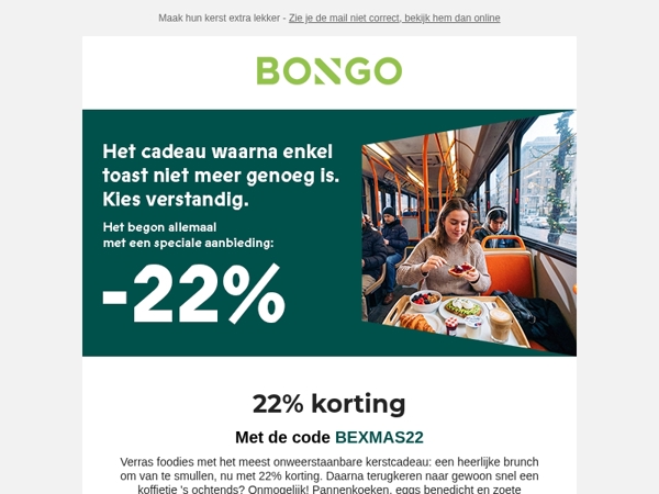 Schenk de ultieme brunch... nu aan -22%! 🙌 