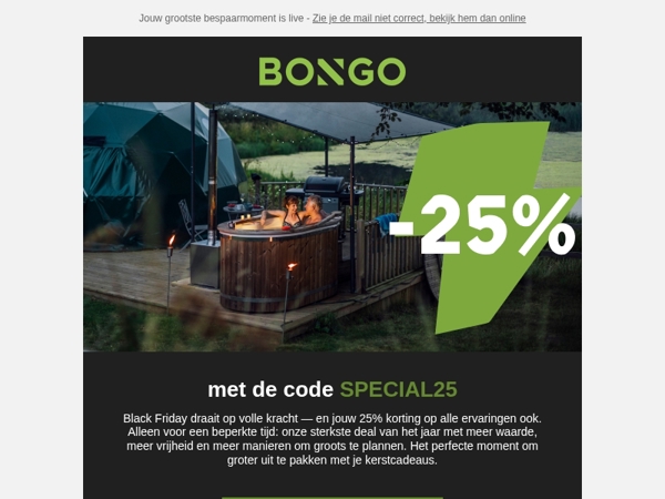 Het is zover: 25% korting — onze beste van het jaar ✨ 