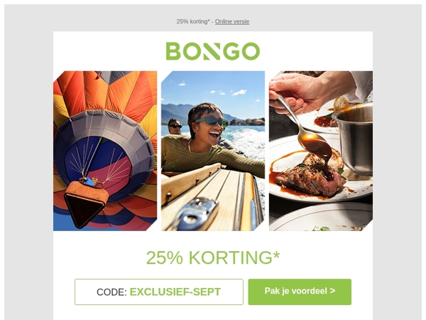 -25% voor een herfst vol verwennerij en cadeaus 