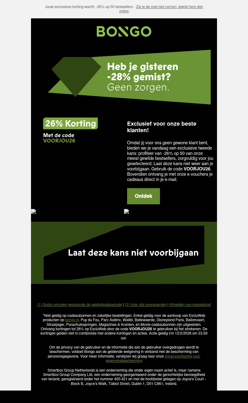 Alleen voor jou: -26% op 50 bestsellers ๐ Alleen voor jou: -26% op 50 bestsellers ๐