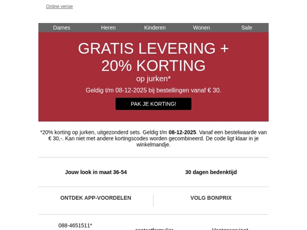 Laatste kans: 20% korting op jurken
