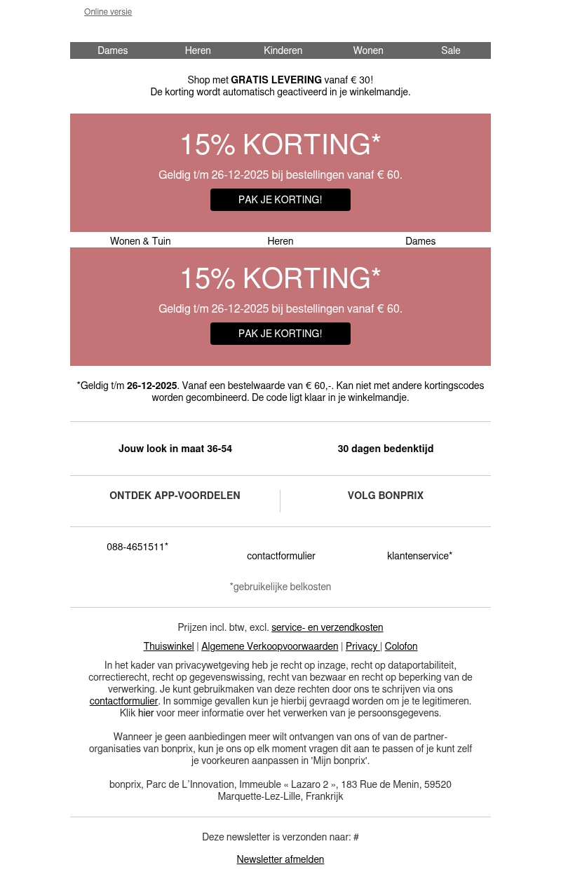 Speciaal voor jou: 15% korting ๐ Speciaal voor jou: 15% korting ๐