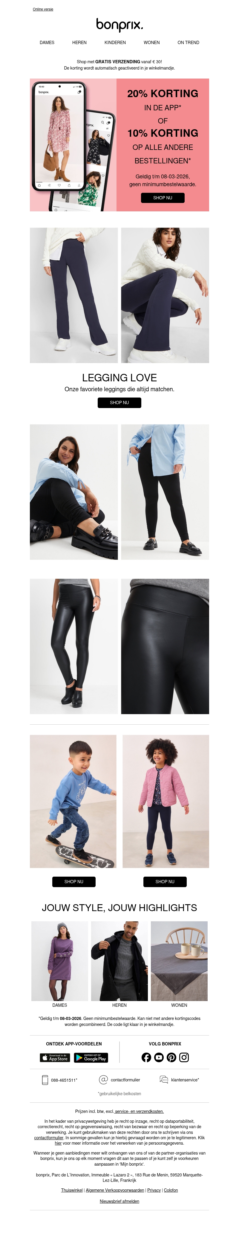 Vrouwendag-deal: -10% in de webshop OF -20% in de app Vrouwendag-deal: -10% in de webshop OF -20% in de app