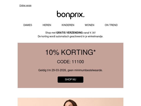 10% korting voor jou