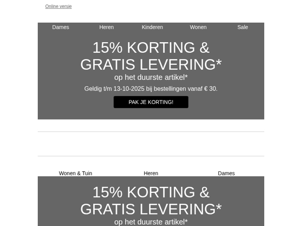 Laatste kans - dubbel voordeel