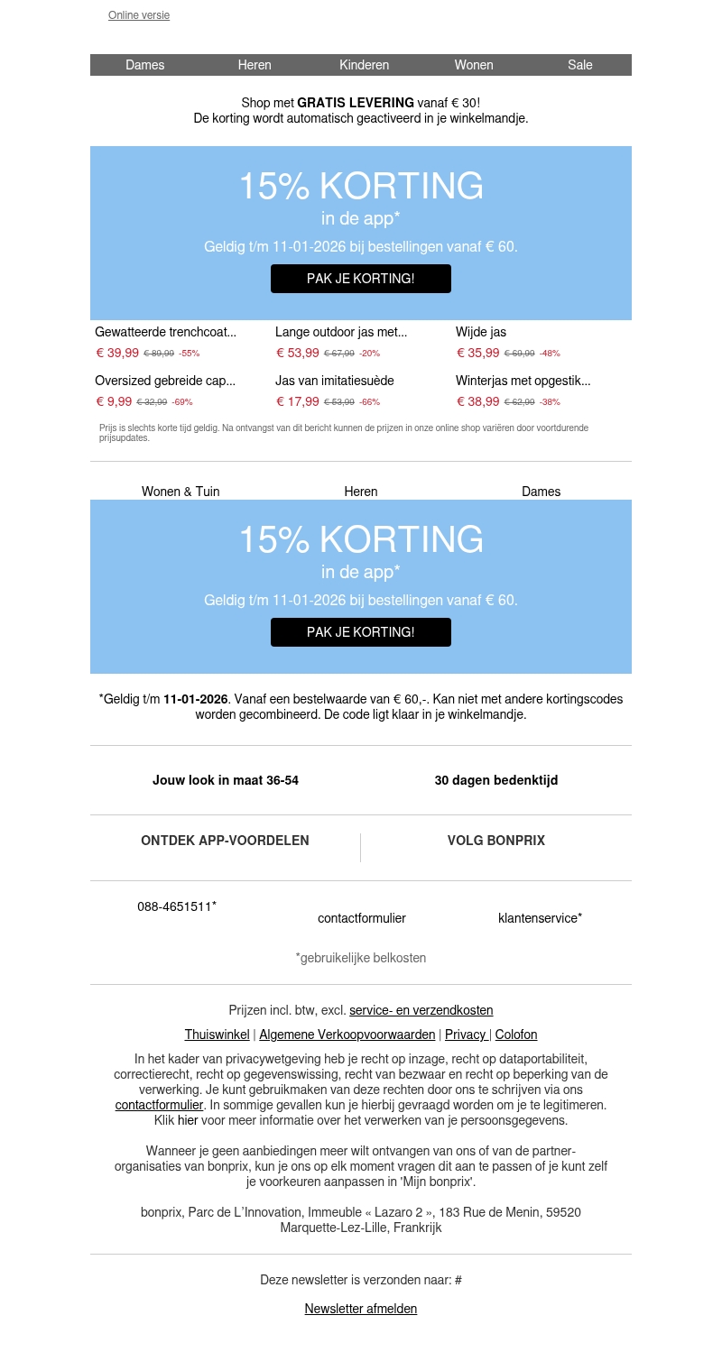 -15%: nu al in de app 📱 -15%: nu al in de app 📱