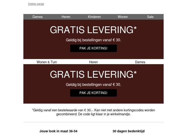 Gratis levering voor jou 🎉
