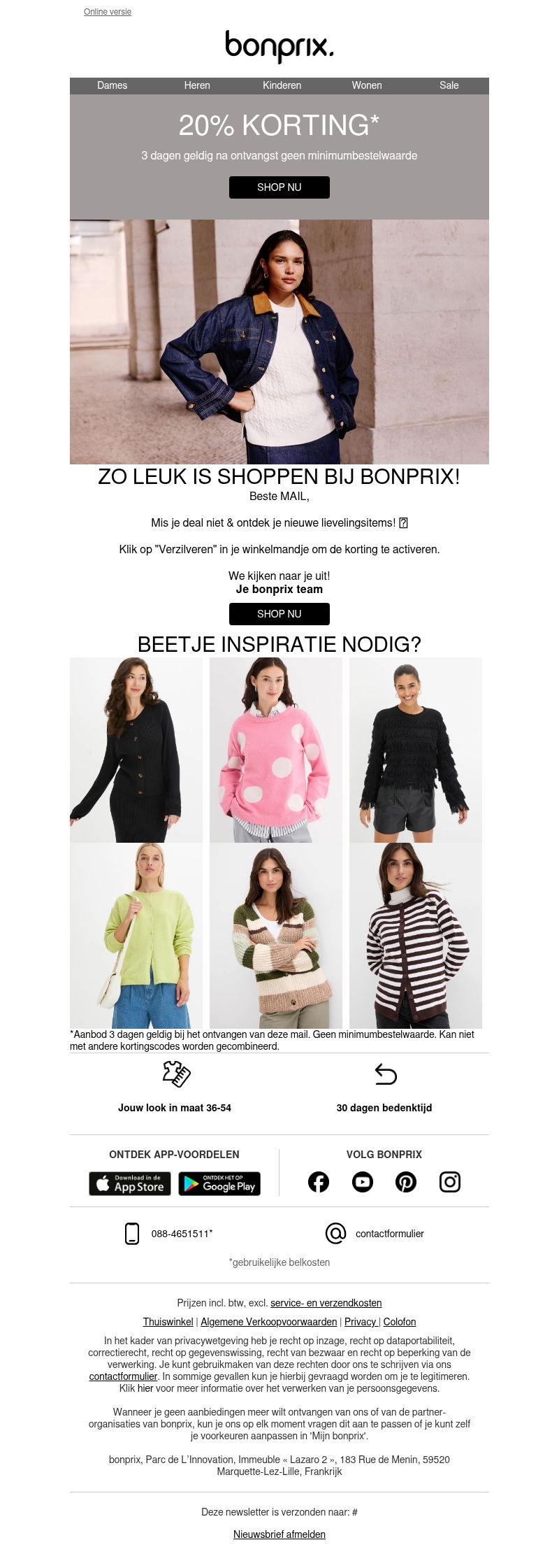 ๐ Nog maar 3 dagen: 20% korting! ๐ ๐ Nog maar 3 dagen: 20% korting! ๐