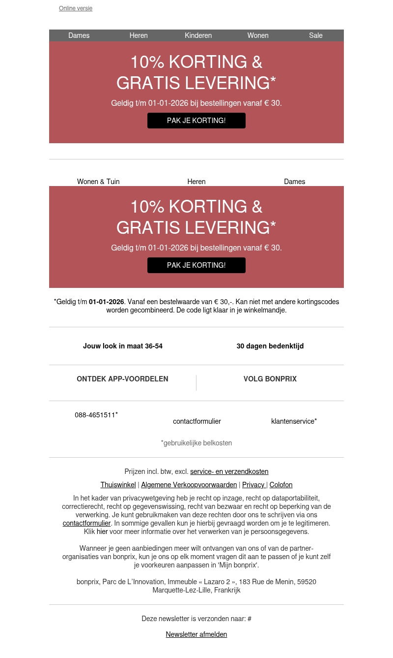 New Year's Special: 10% korting & gratis levering New Year's Special: 10% korting & gratis levering