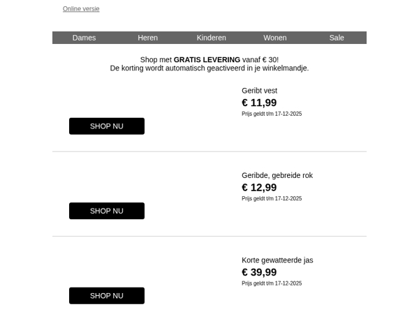 Onze TOP DEALS van de week