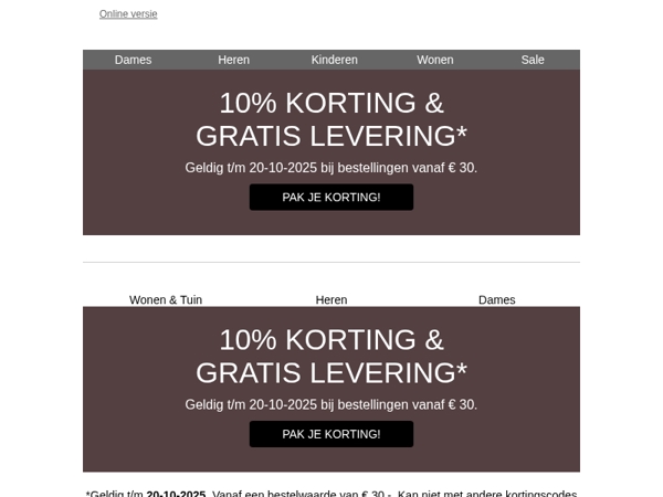 🥳 Dubbel besparen: 10% korting & gratis levering!