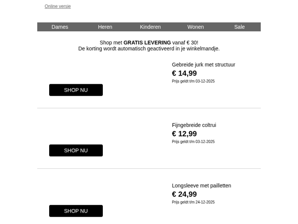 Onze TOP DEALS van de week