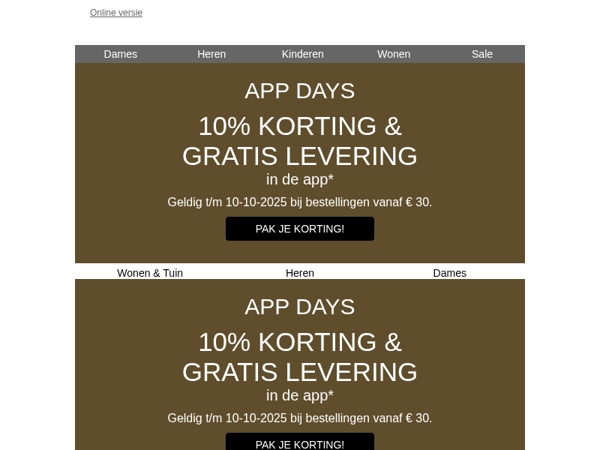 Nog maar een paar uur: 10% korting & GRATIS levering!